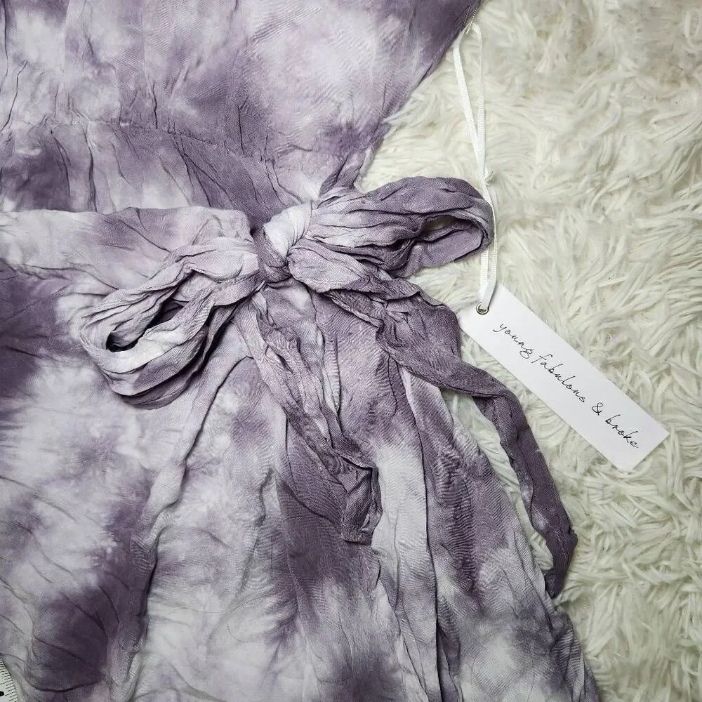 Young Fabulous & Broke Raine Tie Dye Wrap Dress - Picture 7 of 12